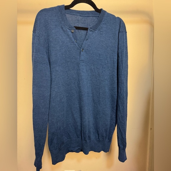 UNTUCKit Other - UNTUCKIT merino wool Travis henley sweater size L
